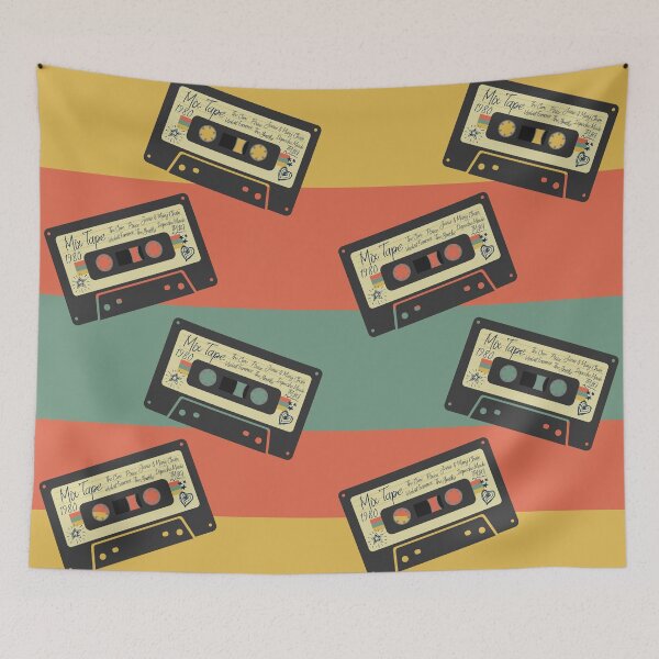Item preview, Mixed Tape Retro Alternative Rock Pattern Design designed and sold by Chadrick Rode.