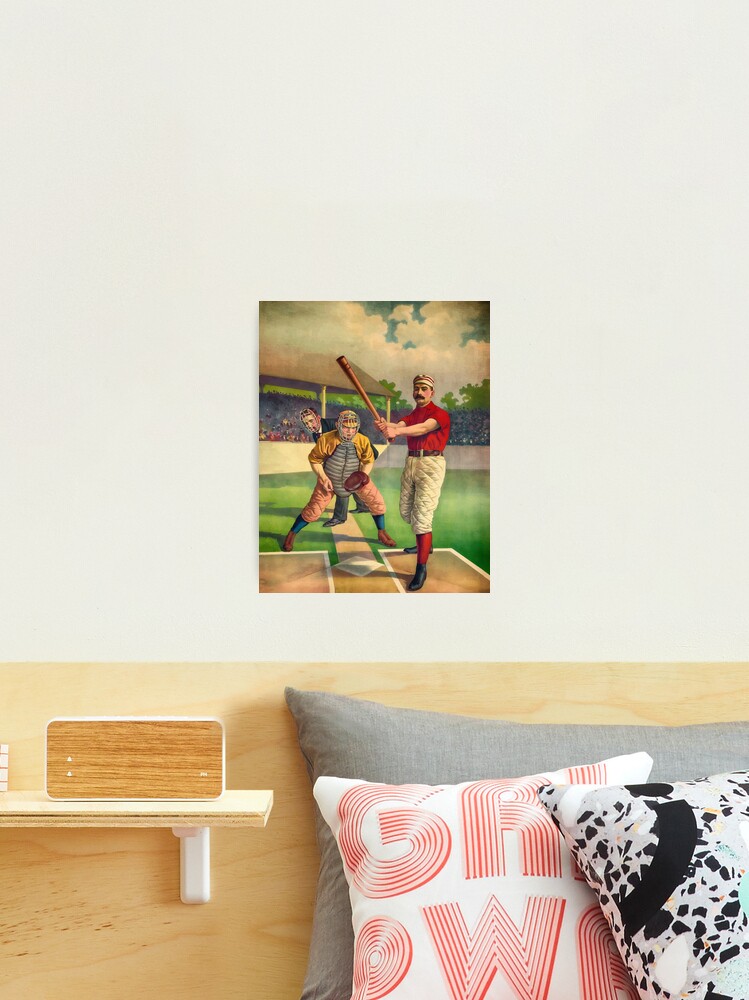 Vintage Baseball Player - Cool Retro Sports Color Poster Shirts And Gifts |  Poster