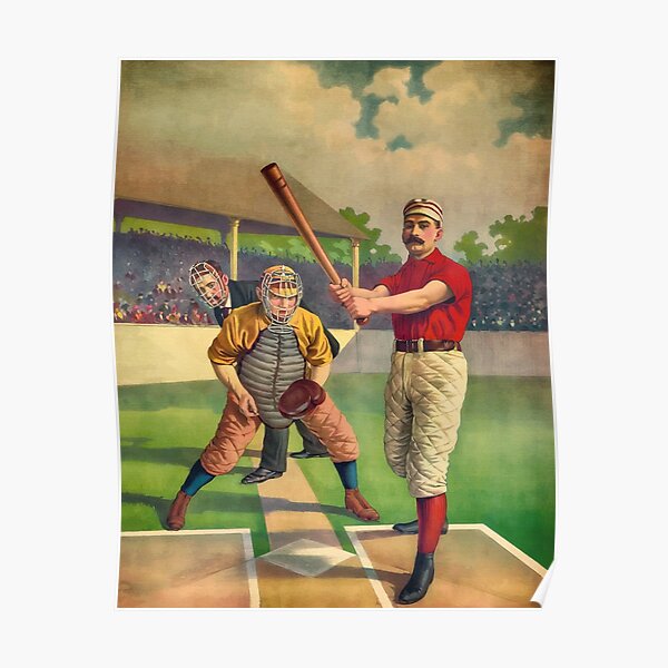 Vintage Baseball Poster, 1800s | Essential T-Shirt