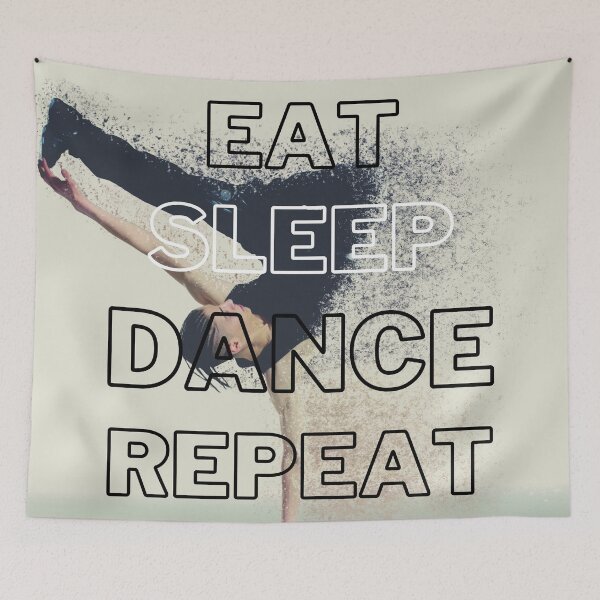 Item preview, Eat Sleep Dance Repeat Dancing Man Background designed and sold by LuckyKermit.