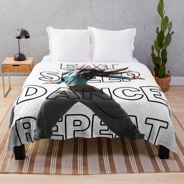 Item preview, Eat Sleep Dance Repeat Dancing Woman designed and sold by LuckyKermit.