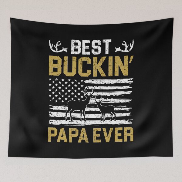 Item preview, Best Buckin' Papa Ever, Hunting Papa, Hunter Gifts for Papa, Buck Antlers Dad, Deer Hunting, Deer Hunter Papa, Hunting Papa Gift Ideas Shirt designed and sold by aymob.