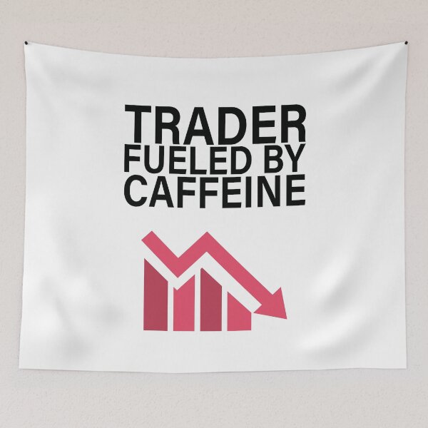 Artikelvorschau, Trader fueled by caffeine entworfen und verkauft von saulmedia.