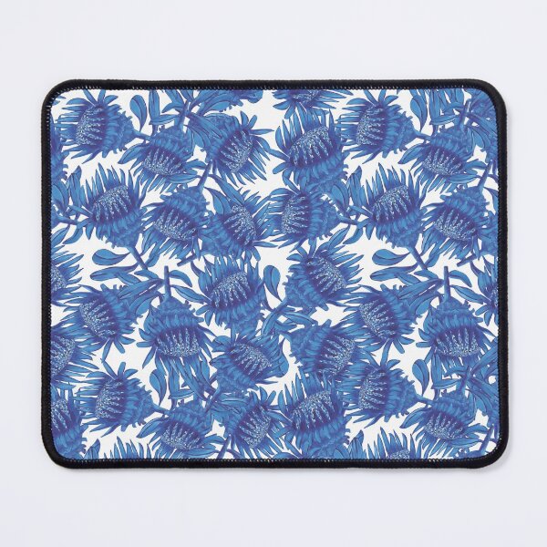 Item preview, Protea Blues Pattern designed and sold by Kmunnsartlife.