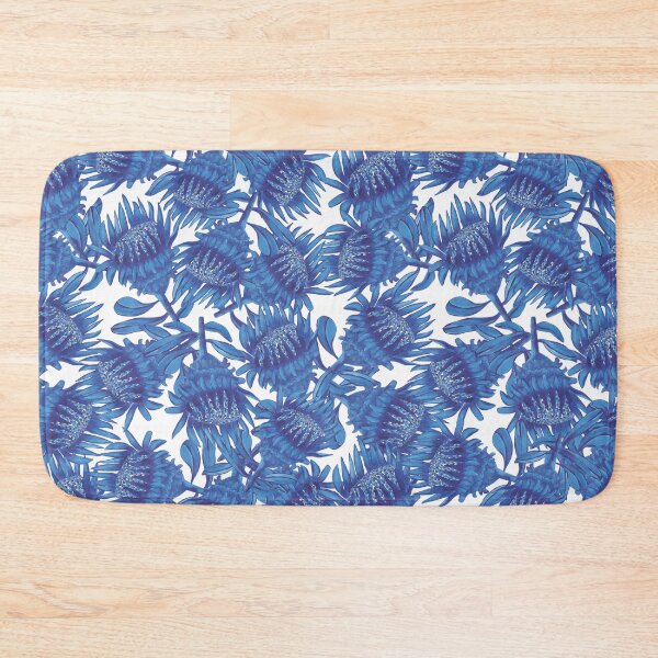 Item preview, Protea Blues Pattern designed and sold by Kmunnsartlife.