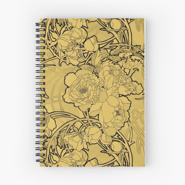 Artikelvorschau, Alphonse Mucha - Blumen gelb entworfen und verkauft von kinsley45.