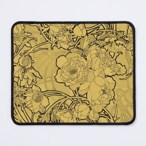 Artikelvorschau, Alphonse Mucha - Blumen gelb entworfen und verkauft von kinsley45.
