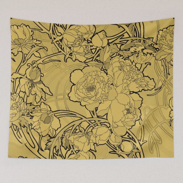 Item preview, alphonse  mucha - flowers yellow  designed and sold by kinsley45.