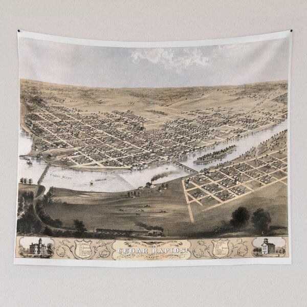 Item preview, Cedar Rapids - Iowa - 1868 designed and sold by paulrommer.