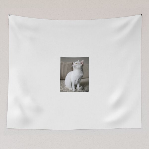 Item preview, White Cat Art Print designed and sold by Eva Vincent.