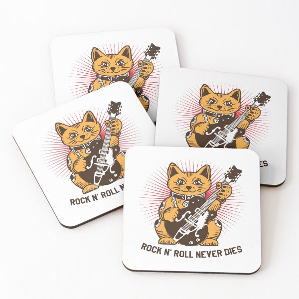 Item preview, LUCKY Maneki Neko ROCK N ROLL NEVER DIES designed and sold by Emil1993.