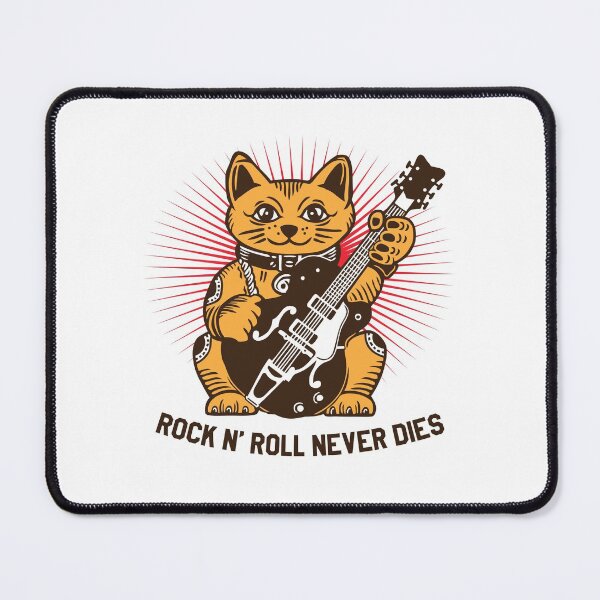 Item preview, LUCKY Maneki Neko ROCK N ROLL NEVER DIES designed and sold by Emil1993.