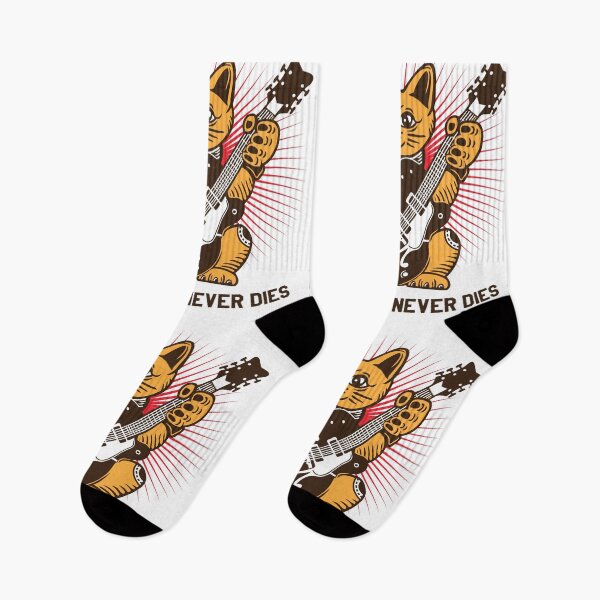 Item preview, LUCKY Maneki Neko ROCK N ROLL NEVER DIES designed and sold by Emil1993.