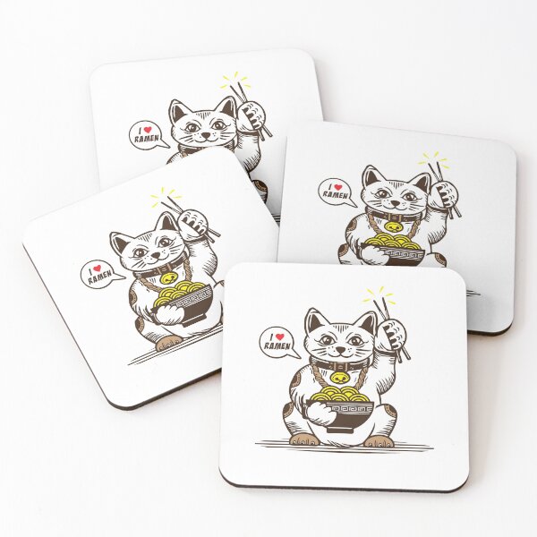 Item preview, LUCKY Maneki Neko I LOVE RAMEN designed and sold by Emil1993.