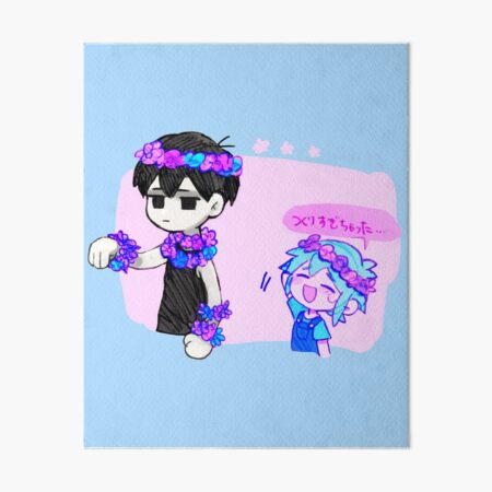 Omori Basil And Folower Sticker - Omori Basil And Folower Poster | Greeting  Card