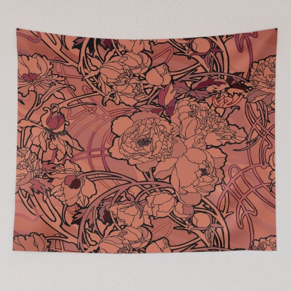 Item preview, alphonse  mucha - flowers  designed and sold by kinsley45.