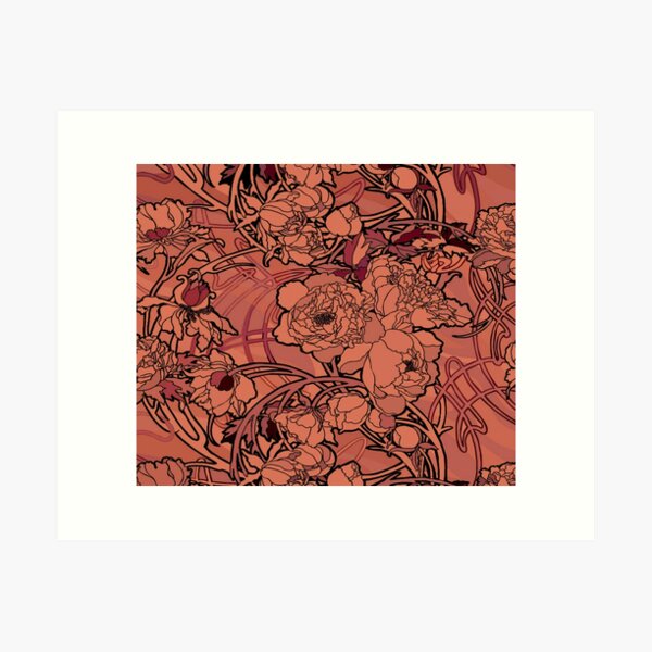 Aperçu de l'œuvre alphonse mucha - fleurs créée et vendue par kinsley45.