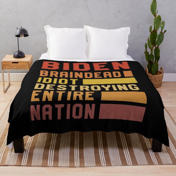 Item preview, Braindead Idiot Destroying Entire Nation Shirt, Anti Biden T Shirt, Politics Shirt Republicans Voter Anti Joe Biden T-Shirt designed and sold by aymob.