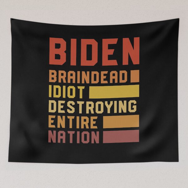 Item preview, Braindead Idiot Destroying Entire Nation Shirt, Anti Biden T Shirt, Politics Shirt Republicans Voter Anti Joe Biden T-Shirt designed and sold by aymob.