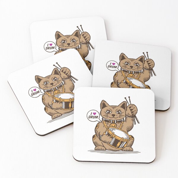 Item preview, LUCKY Maneki Neko I LOVE DRUM designed and sold by Emil1993.