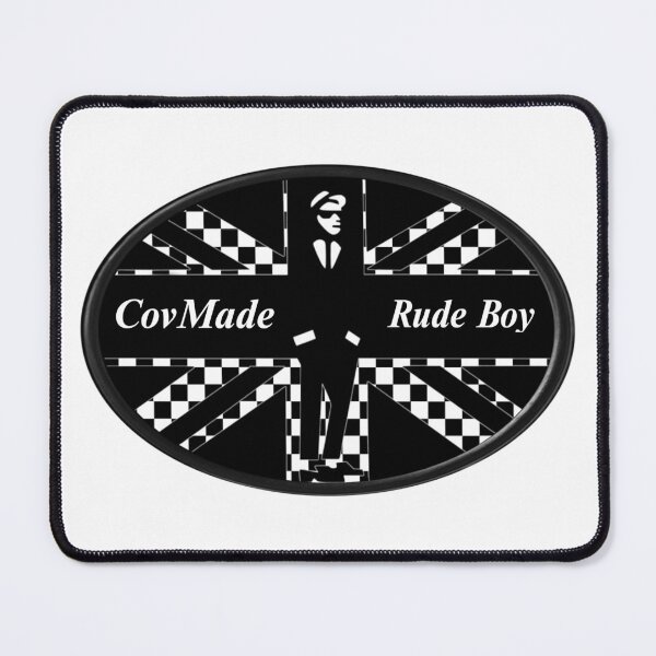 Item preview, CovMade Rude Boy Oval Badge designed and sold by CovMadeGifts.