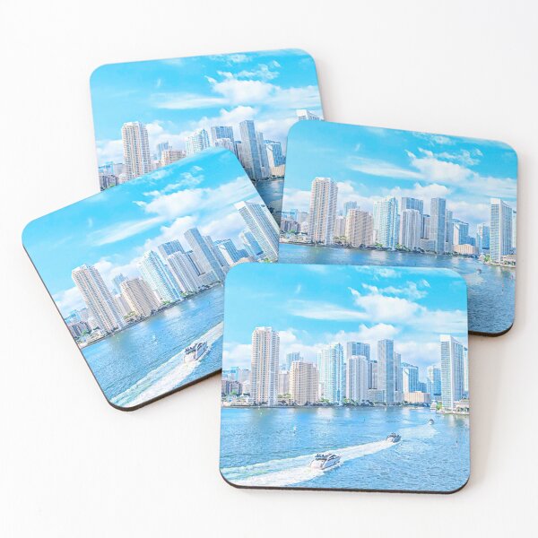 Item preview, Miami Skyline, Florida designed and sold by Sofia-Draws.