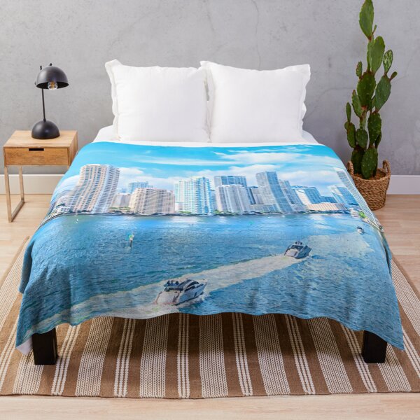 Item preview, Miami Skyline, Florida designed and sold by Sofia-Draws.