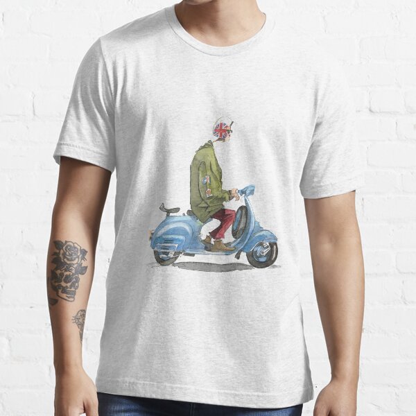 Motocicleta vespa casual Camiseta esencial