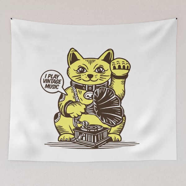 Item preview, LUCKY Maneki Neko I PLAY VINTAGE MUSIC designed and sold by Emil1993.