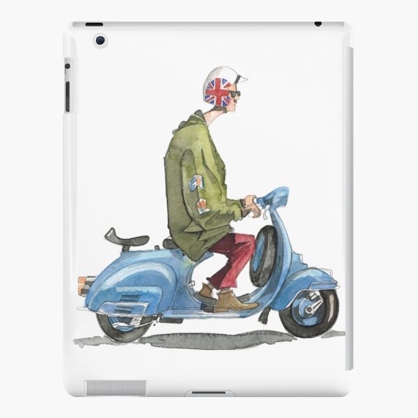 Casual vespa motorcycle iPad Snap Case