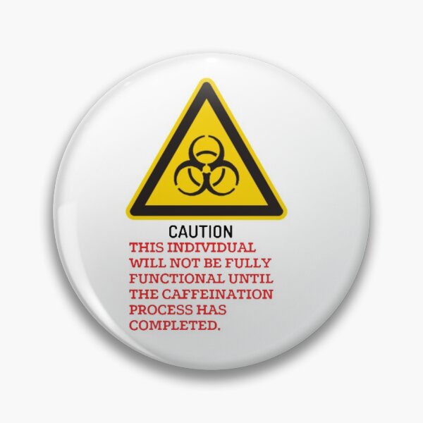 Item preview, caution , caffeination coffee lover  designed and sold by Pratyush1111.