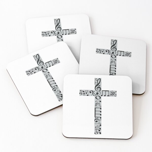 Item preview, Cross with music notes designed and sold by SPF14.