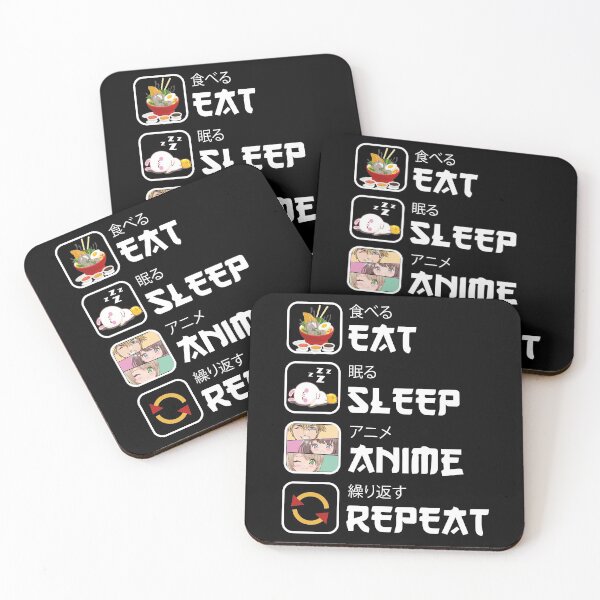 Item preview, Eat Sleep Anime Repeat manga kawaii Japanese lover otaku Eat Sleep Anime Repeat manga kawaii Japanese lover designed and sold by jojocat90.