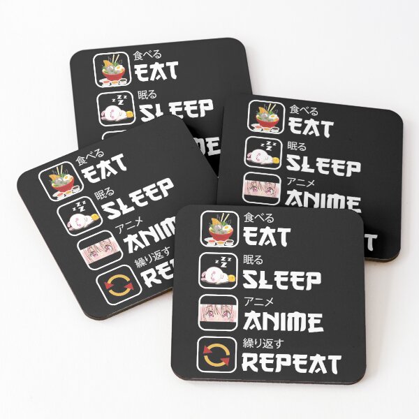 Item preview, Eat Sleep Anime Repeat manga kawaii Japanese lover otaku Eat Sleep Anime Repeat manga kawaii Japanese lover designed and sold by jojocat90.