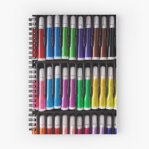 Item preview, brightly coloured felt-tip pens with white caps designed and sold by mister-john.