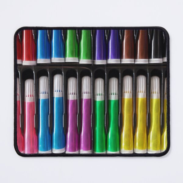 Item preview, brightly coloured felt-tip pens with white caps designed and sold by mister-john.