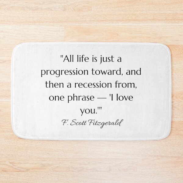 Item preview, F Scott Fitzgerald Inspirational Life Quote  designed and sold by HoeneShirts.