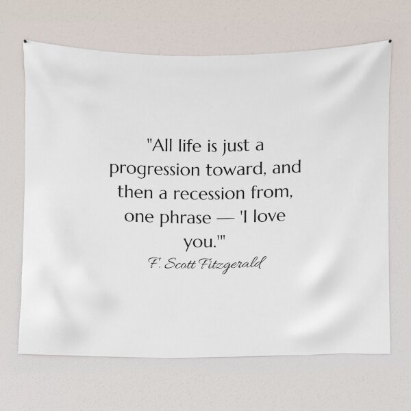 Item preview, F Scott Fitzgerald Inspirational Life Quote  designed and sold by HoeneShirts.