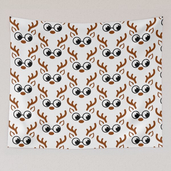 Item preview, Christmas Reindeer Faces Pack, Reindeer, Girl Reindeer, Boy Reindeer, Glasses Reindeer, Ribbon Reindeer, Christmas, w7 designed and sold by wshStudio.