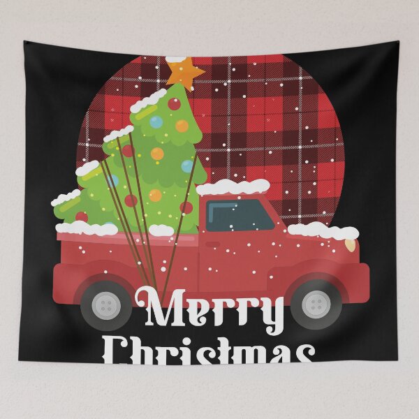 Item preview, Merry Christmas Buffalo Truck designed and sold by NawalMagdy.