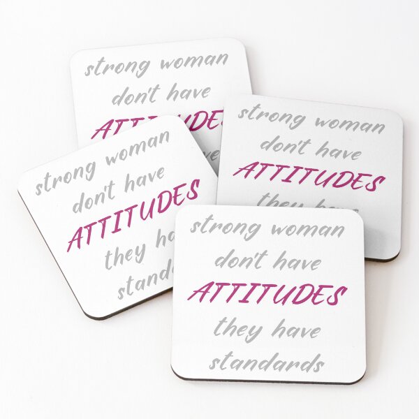 Item preview, Strong woman don't have ATTITUDES they have standards designed and sold by Tshirtstory.