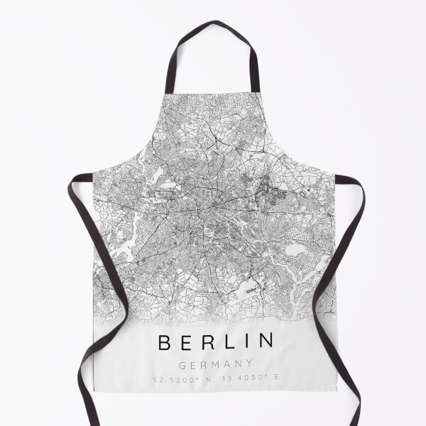 Item preview, Berlin map minimalist in black and white designed and sold by DesireeVDA.