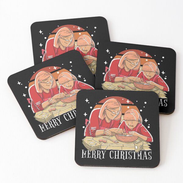 Item preview, Retro Christmas Grandma and granddaughter cooking designed and sold by TamGustam.