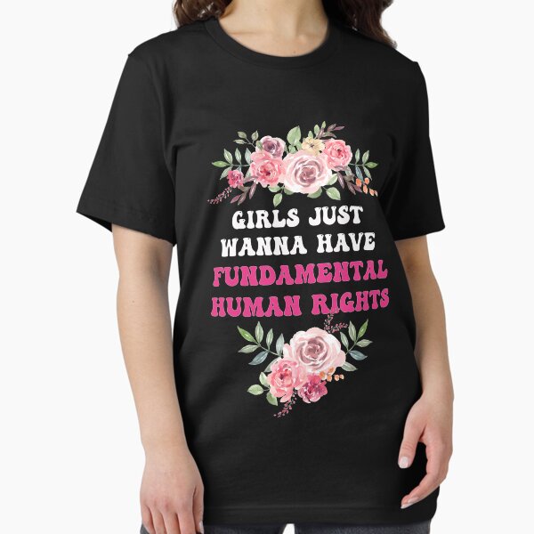 Artikel-Vorschau von  Mädchen wollen einfach nur Spaß haben-Damental Human Rights Shirt, designt und verkauft von Amiine4real.