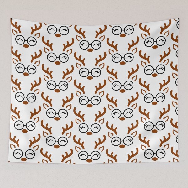 Item preview, Christmas Reindeer Faces Pack, Reindeer, Girl Reindeer, Boy Reindeer, Glasses Reindeer, Ribbon Reindeer, Christmas, w8 designed and sold by wshStudio.