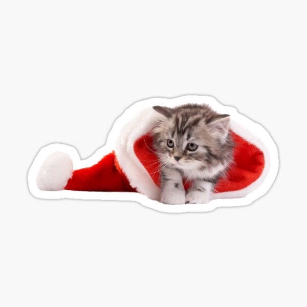 Item preview, Cat in the Christmas hat designed and sold by Ares286.