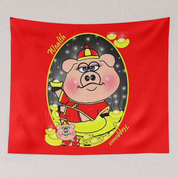 Item preview, Wealthy pig  designed and sold by Shirley cute art .