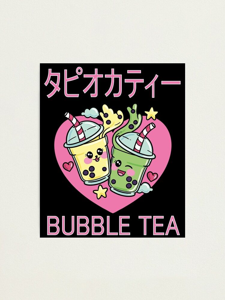 "Bubble Tea Kawaii süße japanische Buchstaben Anime Liebhaber Cartoon