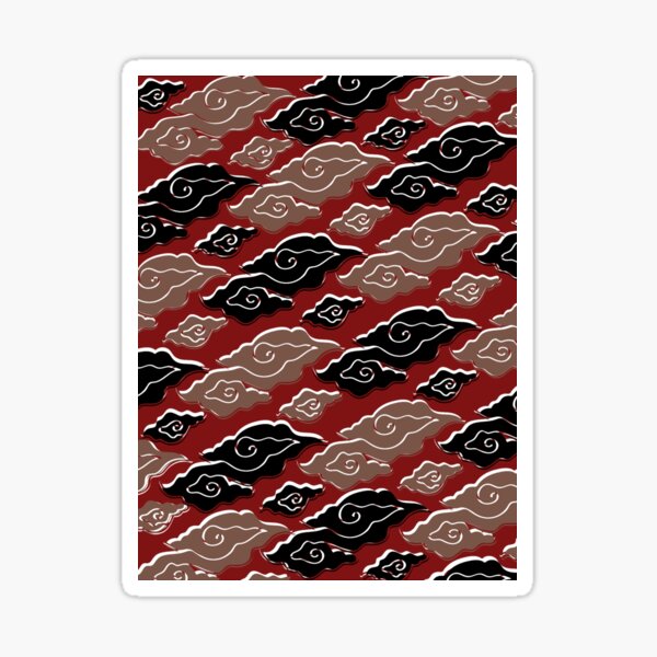 Megamendung batik motif Sticker