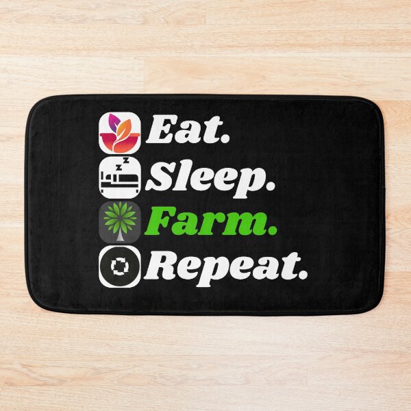 Item preview,   Eat Sleep Farm Repeat Farmer Farming designed and sold by yslash.